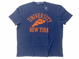 Polo Ralph Lauren Mens L Navy Blue/ Distressed New York University Logo ... - $47.02