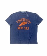 Polo Ralph Lauren Mens L Navy Blue/ Distressed New York University Logo ... - $64.52 CAD