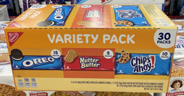 Nabisco Variety Pack 30 packs Oreo Nutter Butter &amp; Chips Ahoy!  - £17.04 GBP