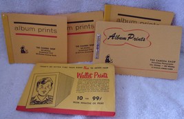Vintage 6 Assorted Album Prints &amp; Envelope - £2.39 GBP