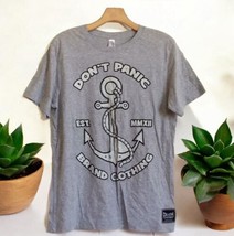 Death grip hardcore clothing Don’t Panic Brand T Shirt Men’s Size M Anchor - $16.80