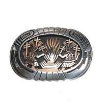 Watson Honanie Hopi 14k/Sterling belt buckle overlay style - $2,468.81