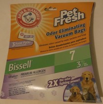 Arm &amp; Hammer Bissell Pet Fresh Odor Eliminating Bags Package of 3 unused.  - £5.06 GBP