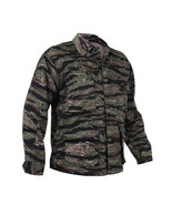 TIGER STRIPE VIETNAM ERA JACKET COAT HOT WEATHER JUNGLE FATIGUE EXTRA SM... - €32,88 EUR