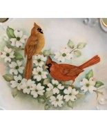 C. FRISBEE, Signed CARDINAL Vintage Hand Painted Porcelain Plate Wall Ha... - $524.03 MXN