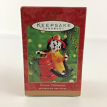 Hallmark Keepsake Christmas Ornament Dousin' Dalmatian Fire Fighter Dog New 2000 - $19.75