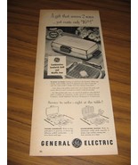 1953 Print Ad GE General Electric Waffle Iron &amp; Sandwich Maker - $10.94