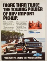 1983 Print Ad Chevy S-10 Maxi-Cab Pickup Trucks Heavy Duty Trailer Package - £10.38 GBP