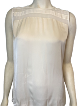 Classiques Entrier Off White Silk Biend Sleeveless Top Size M - £15.00 GBP