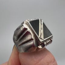 Vintage USSR Mens Ring  925 Sterling Silver Soviet Jewelry  Hallmarked O... - $160.00