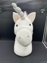 Gund Plush White Unicorn Rainbow Mane Wall Hanging Plush Unicorn Wall Decor - $14.52