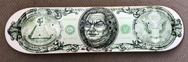 Skateboard Deck Dollar Bill In Lew We Trust Black New 32” X 7 3/4” - $58.04