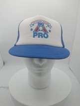 Vintage Big A Pro Professional Mechanic Trucker Cap Hat Mesh Snapback Blue - $14.84