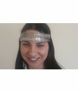 Tigran the Great Forehead Flowery Silver Plated Drop, Armenian Headpiece... - $78.65 CAD