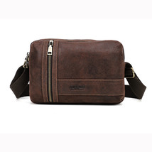 Vintage Men Messenger Bags Genuine Leather Casual Sling Shoulder Bag For Man Tra - £56.15 GBP