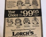 1975 Lorch’s Diamonds Vintage Print Ad Advertisement pa19 - £6.99 GBP