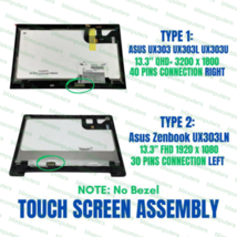 13.3&quot; LCD Screen Touch Frame Assembly Asus ZenBook UX303U 3200x1800 QHD+ - £94.53 GBP