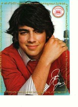 Joe Jonas Jonas Brothers teen magazine pinup clipping M magazine red sweater - £1.17 GBP