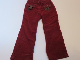 Janie and Jack Dark red Corduroy Pants w Tassels 3T EUC - £9.39 GBP