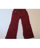 Janie and Jack Dark red Corduroy Pants w Tassels 3T EUC - $12.16