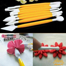 1 Set（8pcs) Fondant Cake Decorating Sugar Craft Flower Modelling Tools Set Kit - £13.34 GBP