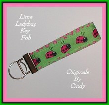 Ladybugs Key Chain, Ladybugs Wristlet, Ladybugs Key Fob, Ladybugs Key Ring - $6.50