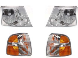 Headlights For Ford Explorer 2002-2005 With Markers Except Sport Sport Trac - $140.21