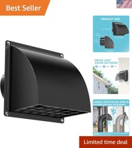 4 Inch Metal Dryer Vent Cover - Durable, Removable Screen, Noise Reduction - $80.99