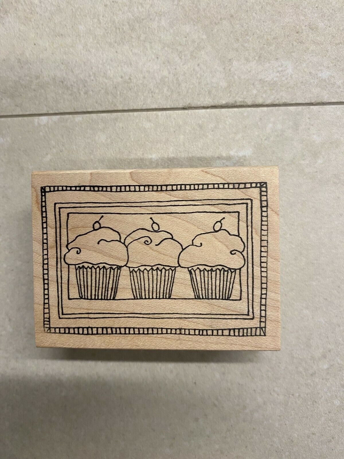 GREAT SELECTION OF WOOD & RUBBER CUPCAKE STAMPS BUY MORE & SAVE!    Item image 4