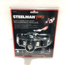 Steelman Pro MultiMode Focusing Rechargeable Headlamp Rear Safety Light 79379 - £29.84 GBP
