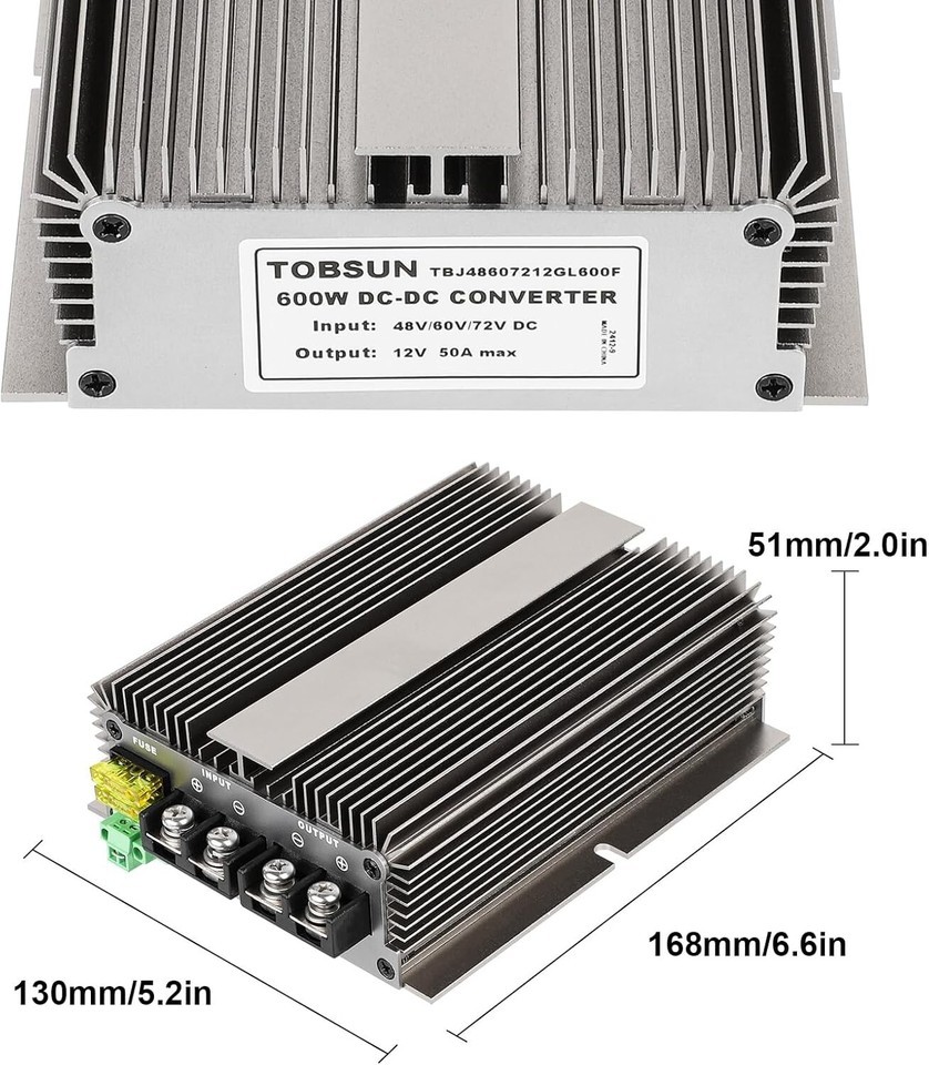 Efficient 600W High Power Buck Converter for 48V/60V/72V Systems - Easy Install Item image 5