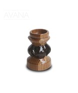 Hand Carved African Framire Candleholder D08cm x H12cm - $40.23 CAD