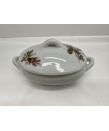 Vintage Hand Painted Sugar Bowl With Lid Pink Roses And Gold Accents Japan - €13,12 EUR