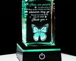 Thank You Gifts for Women 3D Crystal Keepsake with Led Colorful Base Ins... - £35.53 GBP