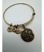 Alex and Ani Endless Knot Gold Bangle Bracelet BrB2 - £13.80 GBP