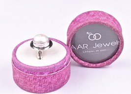 Rhodium Polished Handcrafted Oval Opal Women Elegant Designer Ring Daily Wear - £17.71 GBP+