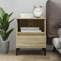 Bedside Cabinet Sonoma Oak 40x35x50 cm - £29.31 GBP