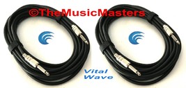 2 Pack 20ft 1/4&quot; Instrument Guitar Bass Amp Keyboard Audio Cable Cord Wi... - £16.55 GBP