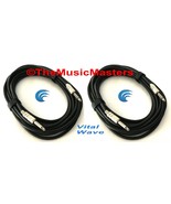 2 Pack 20ft 1/4&quot; Instrument Guitar Bass Amp Keyboard Audio Cable Cord Wi... - £16.43 GBP
