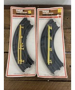 Tyco Electric Racing Quik-Clik Track 9&quot; radius Curve 1/4 circle 2 pack 6... - $392.34 MXN