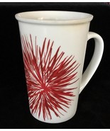 2014 Starbucks Christmas Coffee Tea Mug Red Starburst Ceramic 12 oz - $13.56 CAD