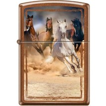 Zippo Lighter - Horses Stampede Toffee - 854447 - £27.24 GBP