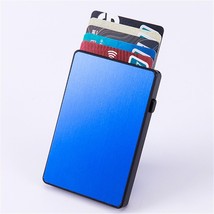  Anti-theft Smart Wallet Aluminum Single Box Slim  Fashion Clutch Pop-up Push Bu - £7.77 GBP