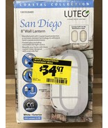 Coastal San Diego White Outdoor Integrated LED Bulkhead Wall Lantern - $11.25