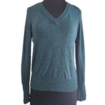 Green V Neck Sweater Size Medium - £19.36 GBP