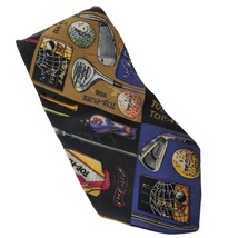 Vintage 1994 Nicole Miller Golf Top Flite Balls Clubs Novelty Silk Necktie - £20.67 GBP