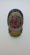 SAKURA CYCLE Japan Head Badge Emblem Vintage Bicycle NOS (Free shipping) - £19.49 GBP