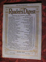 Readers Digest June 1937 Dorothy Parker H L Mencken Eugene Lyons R. L. Duffus - £7.45 GBP