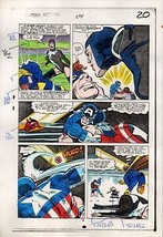 1984 Captain America 295 page 20 Marvel Comics original color guide art: 1980&#39;s - £40.85 GBP