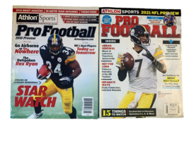 Athlon Sports Pro Football Yearbook 2 Pc Lot, 2010 and 2021 Season Previews - $9.89